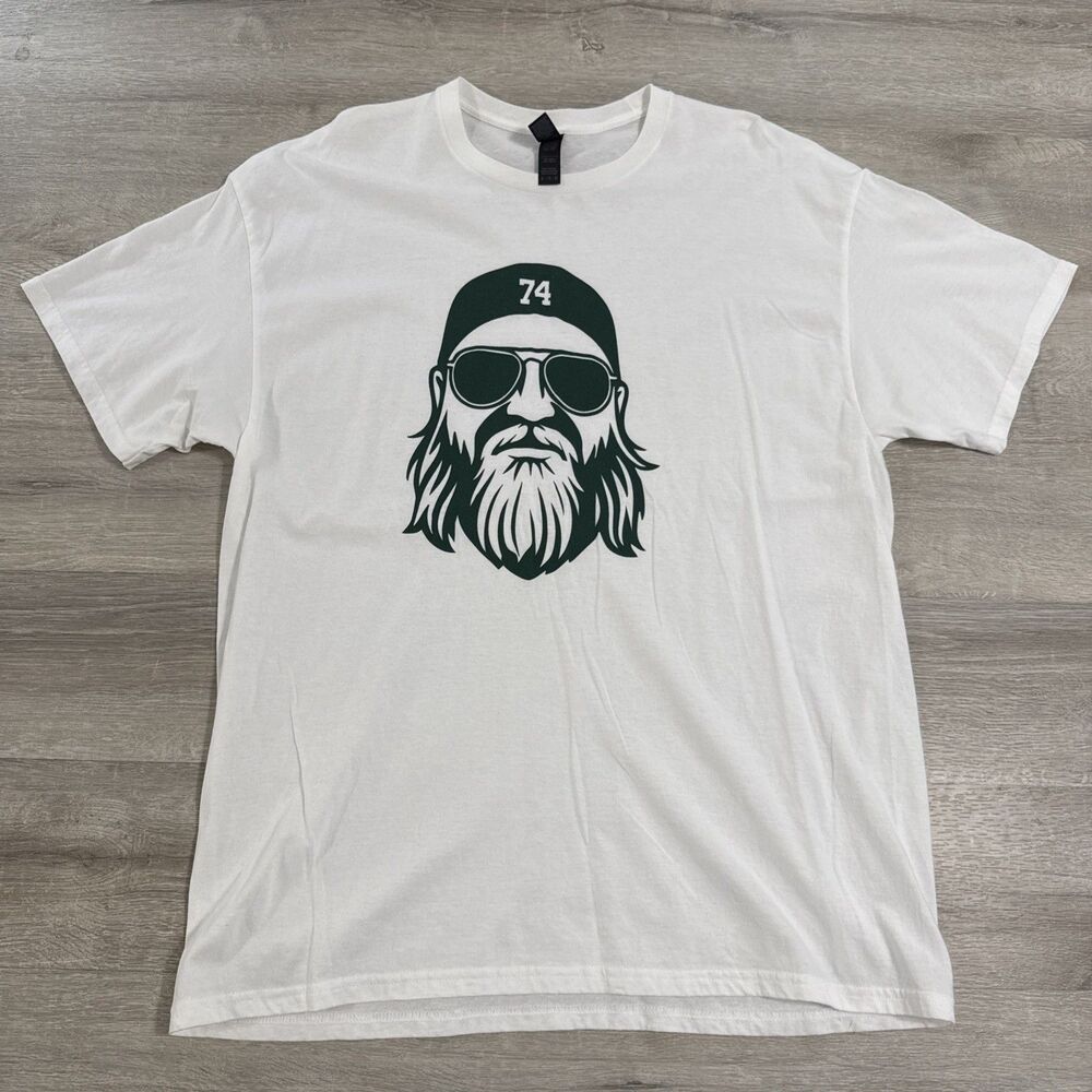 Nick Mangold Shirt New York Jets NFL Memorial Tribute Men’s White XL Cotton Tee